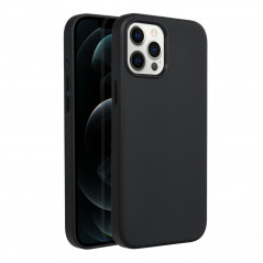Apple iPhone 12 Pro Max Coque Leather Mag Cover Élégant  MagSAFE  Noir