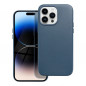 Apple iPhone 14 Pro Max Coque Leather Mag Cover Élégant  MagSAFE  Bleu indigo
