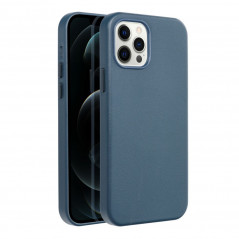 Apple iPhone 12 Pro Coque Leather Mag Cover Élégant  MagSAFE  Bleu indigo