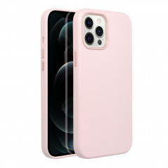Apple iPhone 12 Pro Max Coque Leather Mag Cover Élégant  MagSAFE  Rose sable