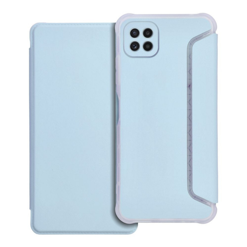 Samsung Galaxy A22 5G Portefeuilles Piano Book Bleu clair