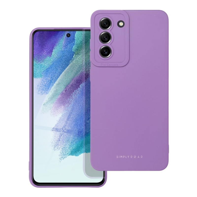 Samsung Galaxy S21 FE 5G Coque Roar Luna Monochromatique, Élégant, Un accessoire esthétique  Violet (Violet)
