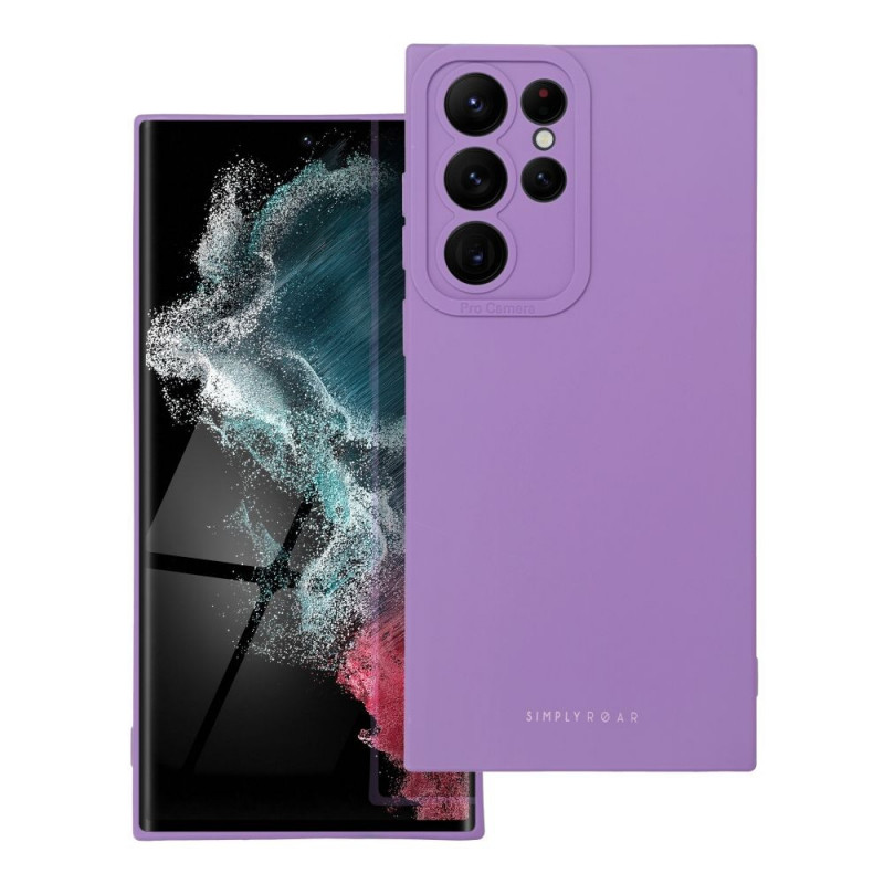Samsung Galaxy S22 Ultra Coque Roar Luna Monochromatique, Élégant, Un accessoire esthétique  Violet (Violet)