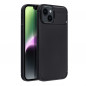 Apple iPhone 14 Coque Carbon premium Élégant  Noir