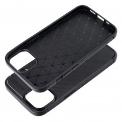 Apple iPhone 14 Coque Carbon premium Élégant  Noir