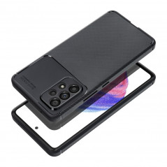 Samsung Galaxy A03 Coque Carbon premium Élégant  Noir