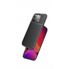 Samsung Galaxy A03 Coque Carbon premium Élégant  Noir