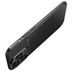 Samsung Galaxy A03 Coque Carbon premium Élégant  Noir