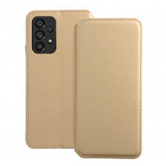 Samsung Galaxy A53 5G Portefeuilles Dual Pocket book Or 