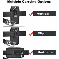 Apple iPhone 11 Pro Etui universel, Étuis verticaux Vertical Belt Holster OXFORD Noir