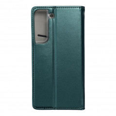 Samsung Galaxy S22 Portefeuilles Smart Magneto book Vert foncé