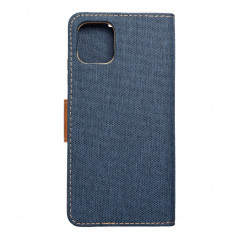 Samsung Galaxy A03 Portefeuilles Canvas Book Bleu marine