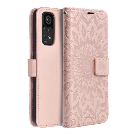 XIAOMI Redmi Note 11S Portefeuilles MEZZO Book Mandala  Or rose