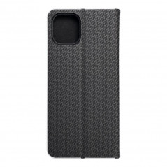 Samsung Galaxy A03 Portefeuilles LUNA Book Carbon Fibre de carbone, Élégant  Noir