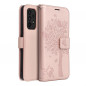 Samsung Galaxy A53 5G Portefeuilles MEZZO Book Arbre  Or rose