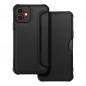 Apple iPhone 12 Portefeuilles Razor Book Fibre de carbone, Modèle de carbone  Noir