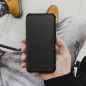 Apple iPhone 12 Portefeuilles Razor Book Fibre de carbone, Modèle de carbone  Noir