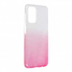 Samsung Galaxy A13 LTE Coque Shining Transparent et rose