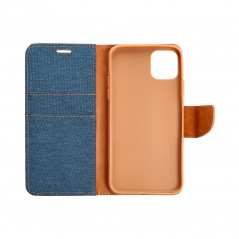XIAOMI Redmi Note 11S Portefeuilles Canvas Book Bleu marine