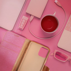 XIAOMI Redmi Note 11 Portefeuilles Canvas Book Rose