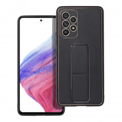 Samsung Galaxy A53 5G Coque LEATHER Case Kickstand Noir