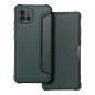 Samsung Galaxy A03 Portefeuilles Razor Book Fibre de carbone, Modèle de carbone  Vert foncé