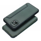 Samsung Galaxy A03 Portefeuilles Razor Book Fibre de carbone, Modèle de carbone  Vert foncé