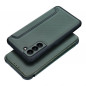 Samsung Galaxy S21 FE 5G Portefeuilles Razor Book Fibre de carbone, Modèle de carbone  Vert foncé