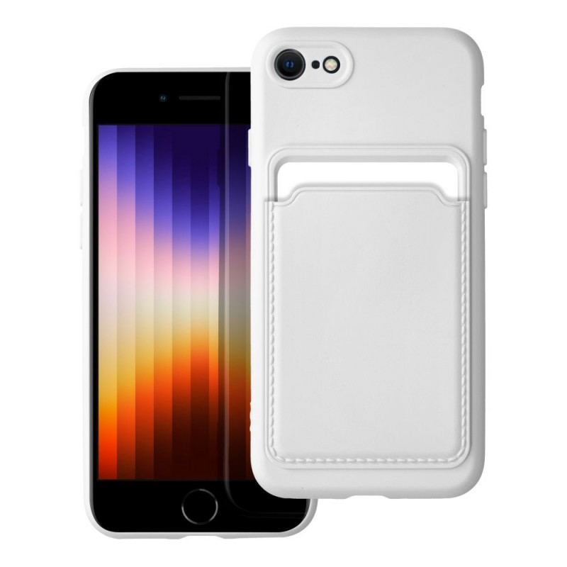Apple iPhone SE 2020 Coque Card Blanc