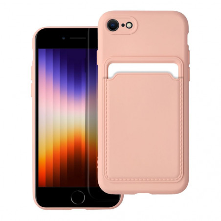 Apple iPhone SE 2022 5G Coque Card Rose