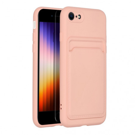 Apple iPhone SE 2022 5G Coque Card Rose