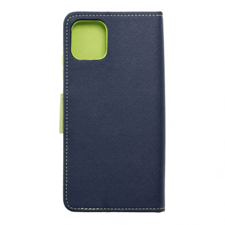 Samsung Galaxy A03 Portefeuilles Fancy Book Marine / Citron vert