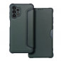 Samsung Galaxy A32 LTE Portefeuilles Razor Book Fibre de carbone, Modèle de carbone  Vert foncé