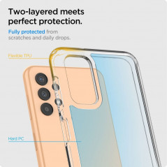 Samsung Galaxy A13 LTE Coque Spigen Ultra Hybrid Clair comme du cristal  Transparent