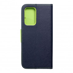 Samsung Galaxy A53 5G Portefeuilles Fancy Book Marine / Citron vert