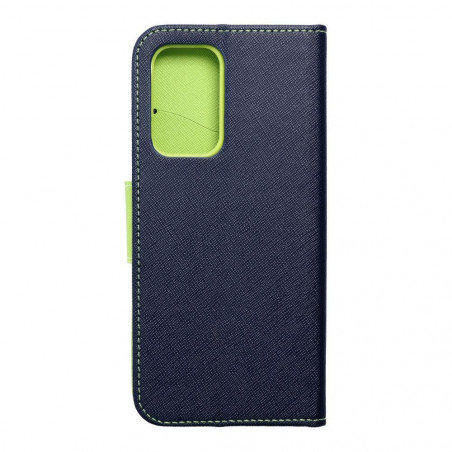 Samsung Galaxy A53 5G Portefeuilles Fancy Book Marine / Citron vert