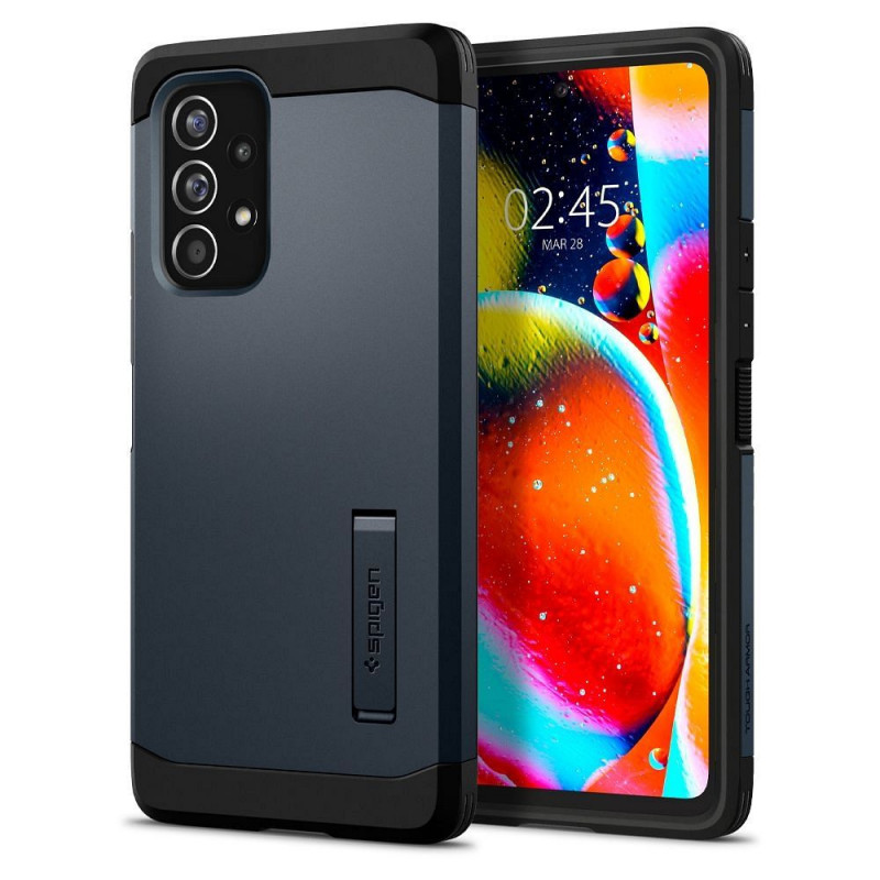 Samsung Galaxy A53 5G Coque Spigen Tough Armor Ardoise métallique