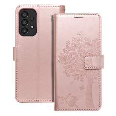 Samsung Galaxy A33 Portefeuilles MEZZO Book Arbre  Or rose