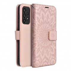 Samsung Galaxy A33 Portefeuilles MEZZO Book Mandala  Or rose
