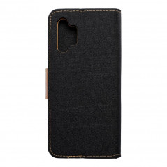 Samsung Galaxy A32 LTE Portefeuilles Canvas Book Noir