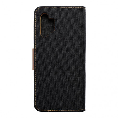Samsung Galaxy A32 LTE Portefeuilles Canvas Book Noir