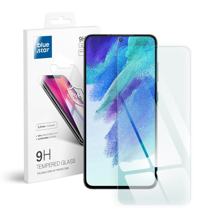 Samsung Galaxy S21 FE 5G Verre trempé Blue Star 9H Transparent 