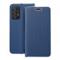 Samsung Galaxy A52 LTE Portefeuilles LUNA Book Carbon Fibre de carbone, Élégant  Bleu