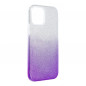 Apple iPhone 12 Coque Shining Transparent et violet