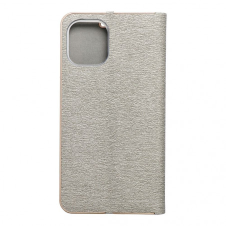 Apple iPhone 12 mini Portefeuilles LUNA Book Gold Élégant  Argenté