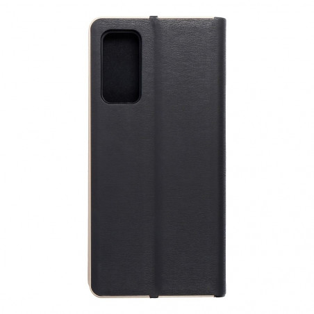 Samsung Galaxy S20 FE Portefeuilles LUNA Book Gold Élégant  Noir