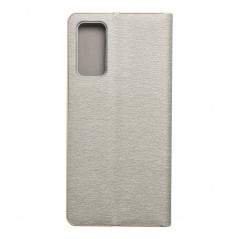 Samsung Galaxy S20 FE Portefeuilles LUNA Book Gold Élégant  Argenté