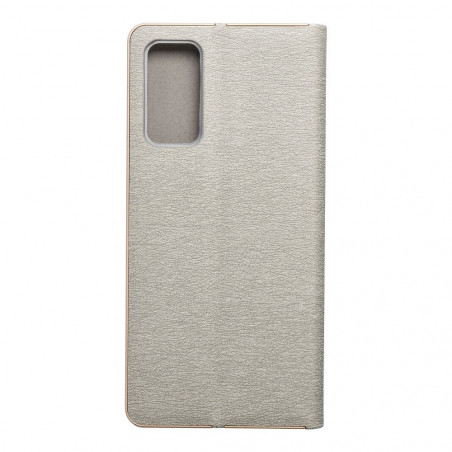 Samsung Galaxy S20 FE 5G Portefeuilles LUNA Book Gold Élégant  Argenté