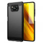 XIAOMI Poco X3 Pro Coque Carbon Élégant  Noir