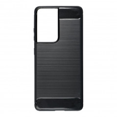 Samsung Galaxy S21 5G Coque Carbon Élégant  Noir